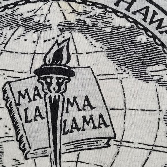 Vintage University-of Hawaii Shirt L/XL 22x24 Gray Cropped - Picture 12 of 13